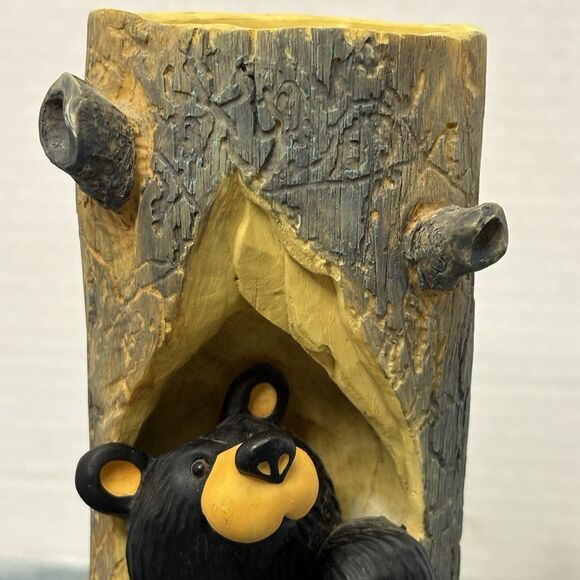 Bear Foots Sparky Candle Holder Figure by Jeff Fleming Big Sky Carvers - Picture 4 of 11